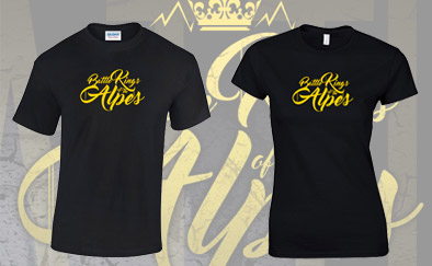 Sérigraphie t-shirts Battle Kings of the Alpes